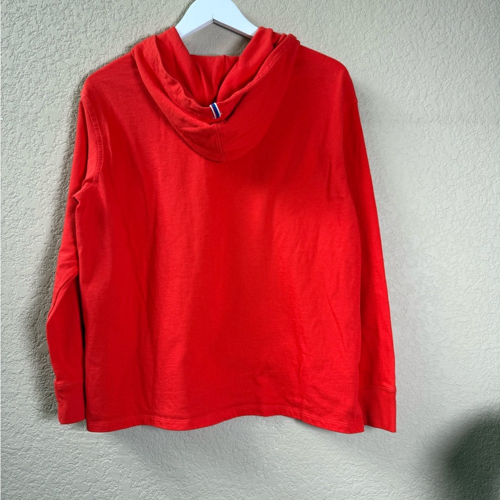 NEW Champion Hoodie Sweatshirt Womens Red Long Sleeve Logo Athletic Size M - Picture 3 of 9